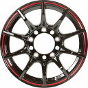 5ZIGEN/5次元 BLACK-MAN G I ホイール グロスブラックレッドライン 16インチ×5.5J＋20 5H139.7 入数：1台分(4本) wheel