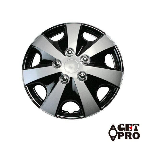 GET-PRO/ゲットプロ ホイールカバー シルバー＆ブラック 14インチ 汎用 L051DP14 入数：1台分(4枚) Wheel cover 1