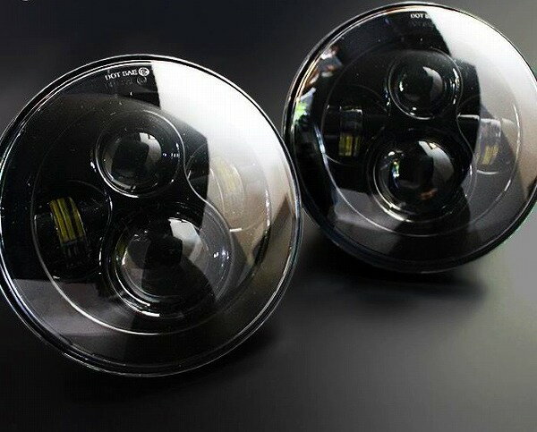 モーターファーム/Motor Farm 7インチ LEDプロジェクター ヘッドライト 7LED-N スズキ ジムニー JA系 inch projector headlights
