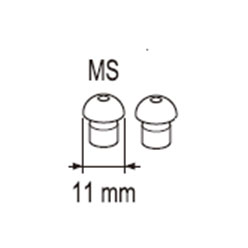 オムロン/OMRON イヤメイト用耳せん MS AK-EACP-MS 入数：2個入 Eyesen for earmate