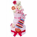 おむつケーキ ピンク 3段 23-10000P-OP(6048-054) Diaper cake