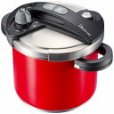 ワンダーシェフ オースプラス 両手圧力鍋 レッド 5L 670106(2149-094) Aus Plus both hands pressure pot