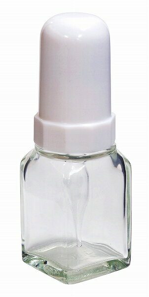 新潟精機 BeHAUS スポイト瓶ガラス角型 白 30ml SB-30 Spool bottle glass angle type