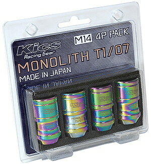 協永産業/KYO-EI モノリス ナットセットT1/07 ネオクロ M14×P1.5 入数：1セット(4個) MN04N-4P