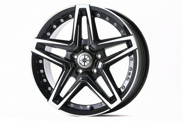 JAOS/ジャオス ASTELLA CM-03 ホイール ブラックポリッシュ 17×7.5J＋44 5H127.0 入数：1セット(4本) B878E775PB×4