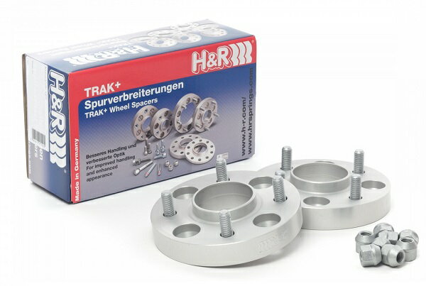 H＆R TRAK＋ 変換スペーサー DRAタイプ 25mm厚 4穴 PCD98 ハブφ58.0→4穴 PCD100 ハブφ57.1 入数：1セット(2枚) 50124580 Conversion spacer