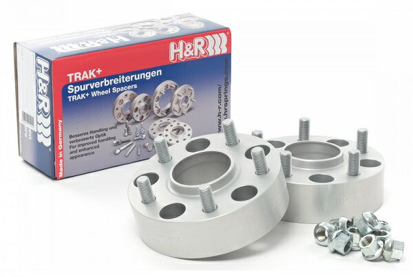 H＆R TRAK＋ スペーサー ランドローバー レンジローバーヴェラール LY DRMタイプ 25mm厚 5穴 PCD108 63.3φ 入数：1セット(2枚) spacer