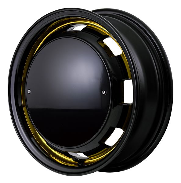 MID GARCIA CISCO POP ホイール 15×4.5J ＋45 4H100 【ホイールカラー】ポップイエロー×【センターパッケージ】ブラックムーン 選べる3センターキャップカラー 選べる7ボルトカラー 入数：1台分(4本)