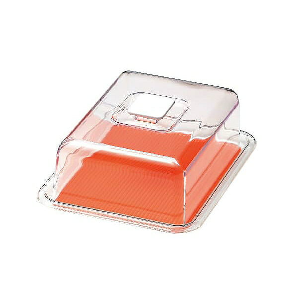 曙産業 クリア ラブリーハット角ケーキ オレンジ 中 MT-1154