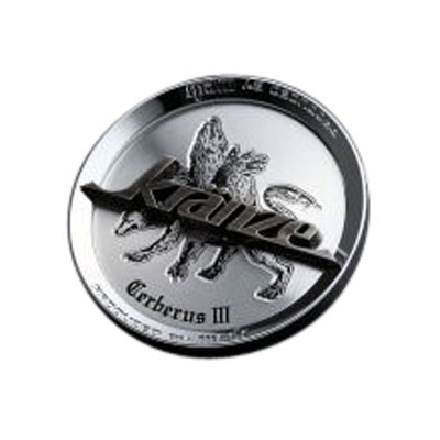 KRANZE CerberusIII センターキャップ クロームリング/ヘアライン・ブラック/ブラッククロームロゴ 19-22インチ用 52548 Center cap