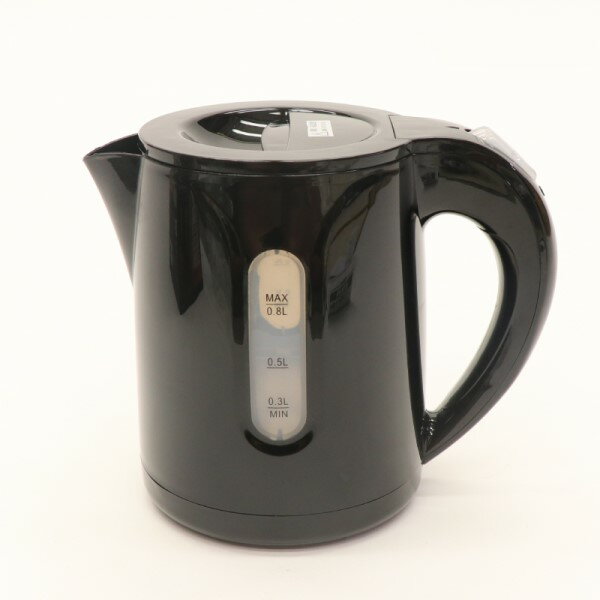 HIRO コンパクトケトル ブラック 0.8L お湯が沸いたら自動でスイッチOFF KTK-08BK compact kettle 1