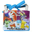 ポケットモンスター ショルダー付き おでかけウォレット ブルー 肩から掛けたり、ポケットがない服にも付けられる PM3941(BL) Pokemon shoul...