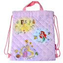 ディズニープリンセス ナップサック パープル 手提げバッグとしても使える2WAYタイプ UTP001 disney princess knapsack