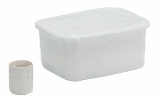 ホーローぬか漬け容器 水取器付 冷蔵庫用 YH-805 Enamel rice bran pickle container