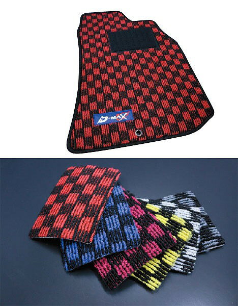 D-MAX フロアマット 日産 GT-R R35 2007年10月〜 イエロー×ブラック リアのみ floor mat