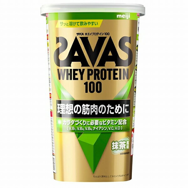 ザバス(SAVAS) ホエイプロテイン100 280g 抹茶風味 2631746 whey protein