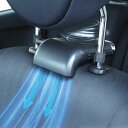 HAC(ハック) 車載シートファン ブラック USB給電式 風量調節3段階 シャフト径約10～17mm 首もと・背中の蒸れと汗を解消 HAC3540 car seat fan