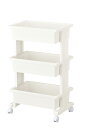 リセ テーブルワゴン 3段 ホワイト (0328083) table wagon tiers(3)
