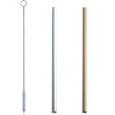 アルミクールストローショート ブルー 150mm 2P(お掃除ブラシ付) 103808(0007038) aluminum cool straw short