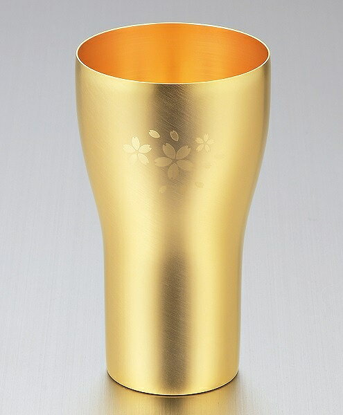 金の贅 桜 金メッキ仕上げタンブラー 大 SK-003(0233050)