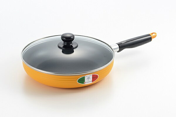 アンナ ロッシ IH対応フタ付アルミフライパン 26cm AR-193R(0001021) compatible aluminum frying pan with lid