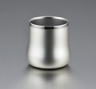 18-8ステンレス二重構造 エレガンス DXフリーカップ シャンパンシルバー ELG-004SS(0140050) stainless steel double structure elegance free cup