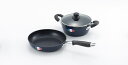 ジャンヌ エコール 両手鍋＆フライパンセット 20cm＆24cm JE-116R Two handed pot and frying pan set