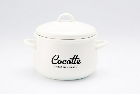 Lilly White z[[ Cocotte 16cm LW-205(0773203) Enamel two handed pot