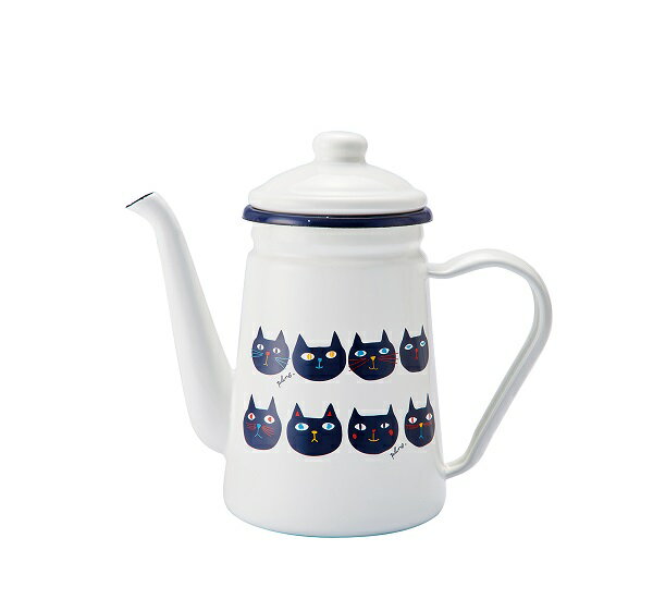 Plune. ホーローカフェポット ミミココモモ PCP-702(0773145) enamel cafe pot