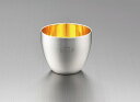 18-8ステンレス二重構造さくらぐい呑み 内面24金メッキ SKR-004(0140030) Stainless steel double structure Sakura sake cup