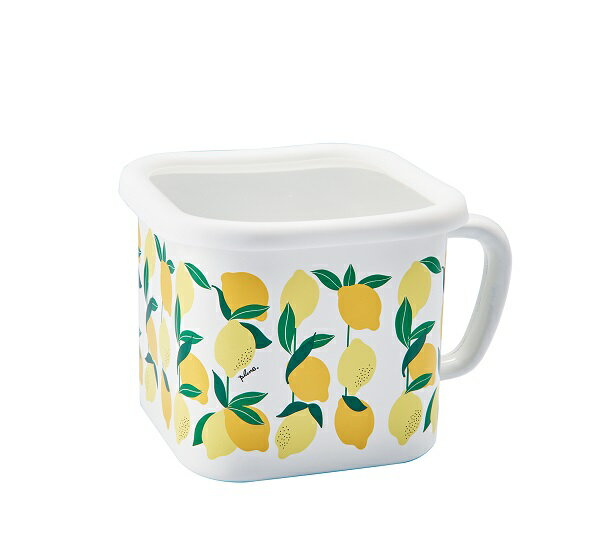 Plune. ホーローマルチスクエアポット レモン YJ-825(0773148) Enamel multi square pot