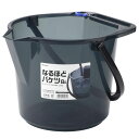 イノマタ化学 なるほどバケツ アクアブルー 8L ホースリング付き 便利な機能で使い勝手のいいバケツ 3207(AQBL) see bucket