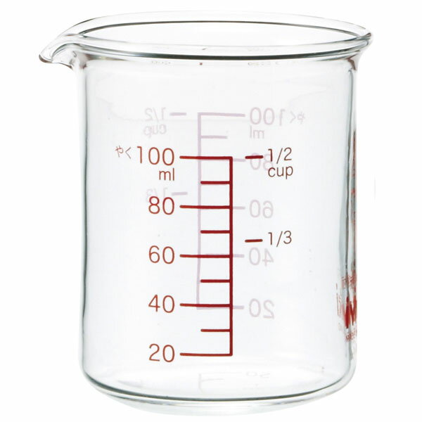 イワキ(Iwaki) メジャーカップ 100ml 耐熱ガラス 混ぜたり、温めたり、使い方いろいろ KBTMC100(00123394) major cup