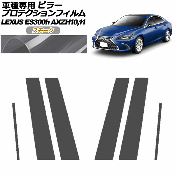 プロテクションフィルム ピラー レクサス ES300h/バージョンL/Fスポーツ AXZH10,11 2018年10月～ スモーク 入数：1セット(6枚) AP-PF0165-SM01 protection film pillar