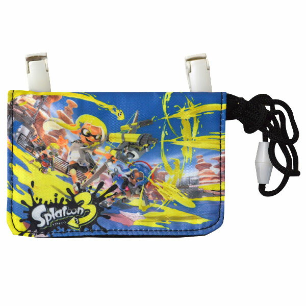 スプラトゥーン3 おでかけポケット ブラック 首から掛けたり、ポケットがない服にも付けられる SPT1001 Splatoon Outing Pocket