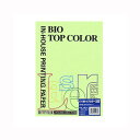 伊東屋 バイオトップカラー ミディアムグリーン A4 160g 入数:1パック(50枚) BT406(32300) bio top color