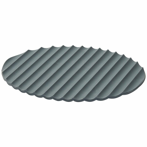 EAトCO(イイトコ) Nami ナミ シリコーンマット ダークグレー シリコーンゴム 波型のフォルムが指先にフィット 入数:1個 AS0045