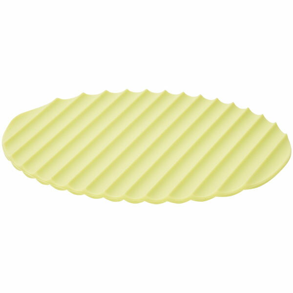 EAトCO(イイトコ) Nami ナミ シリコーンマット グリーン シリコーンゴム 波型のフォルムが指先にフィット 入数:1個 AS0046