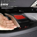 インナードアハンドルガーニッシュ BMW 5シリーズ G60/G61 2023年05月〜 レッドカーボン カーボンファイバー 入数:1セット(4個) innude handle garnish(2)