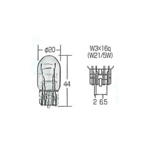 �ԥåȥ�� ��Ǯ�Х�� T20 12V-21/5W �ơ�������ȥåץ����� AY080-00057