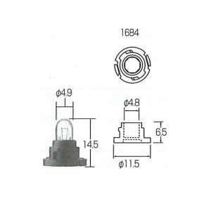 �ԥåȥ�� ��Ǯ�Х�� T4.7 14V-1.4W �����å��١��� �����᡼������ AY080-00071