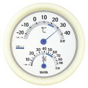 タニタ(Tanita) アナログ温湿度計 ホワイト TT-513-WH(30371) analog thermohygrometer