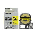 キングジム(Kingjim) テプラPRO テープカートリッジ 黄/黒文字 屋外に強いラベル SC12YV(36724) Tepra Tape Cartridge(2)