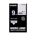 CASIO(カシオ) ネームランドテープ 透明/黒文字 9mm 強粘着タイプ XR-9GX(38719) nameland tape(2)