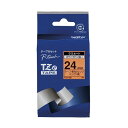ブラザー工業 ピータッチテープ 蛍光橙/黒 24mm TZE-B51(09739) pea touch tape(2)