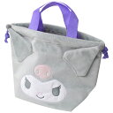 サンリオ ぬいぐるみ マルチ巾着 クロミ 便利な持ち手付き SR30330(KUROMI) Sanrio Plush Multi Drawstring Bag