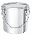 18-8 密閉容器 30cm テーパー付 キャッチクリップ式 TP-CTB(0052800) Closed container