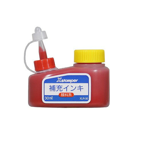 シヤチハタ 顔料系インキ 赤 30ml XLR-30(24014) pigment based ink