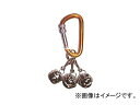 鬼印/浅野木工所 熊よけ鈴 カラビナタイプ 27110 Kuma shaped bell carabiner type