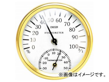 クレセル/CRECER 温度計・湿度計 CR-101W JAN：4955286803370 Termeter humidity meter